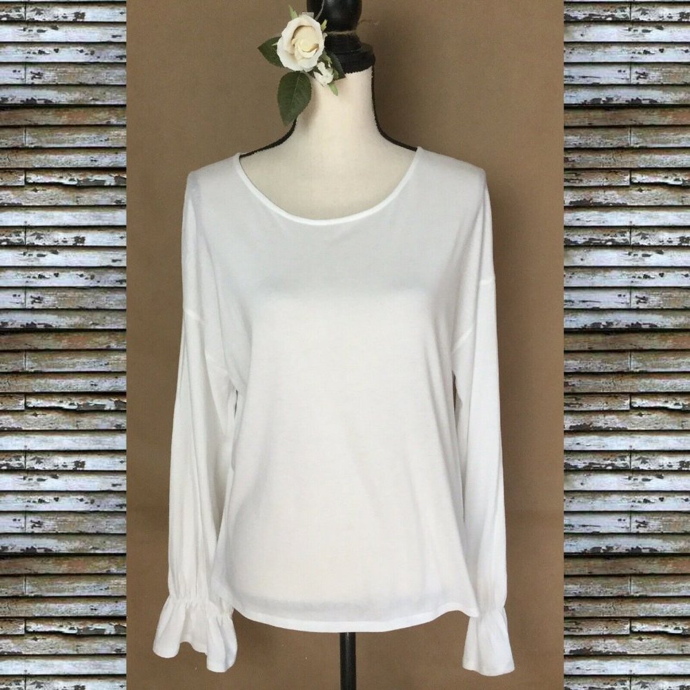 COPY - DOUBLE ZERO White Tunic Top